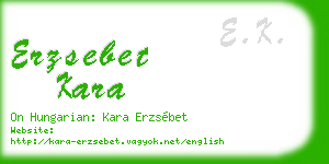 erzsebet kara business card